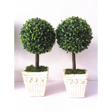 New arrival hot sell plastic ball tree artificial topiary for home decoration from China market